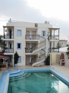 Our apartment in Bodrum is on the middle floor.